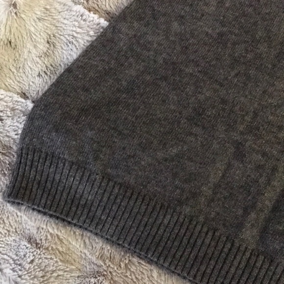 Guess cashmere sweater camisole S grey sequin strapless option soft fitted NEW - Picture 7 of 9